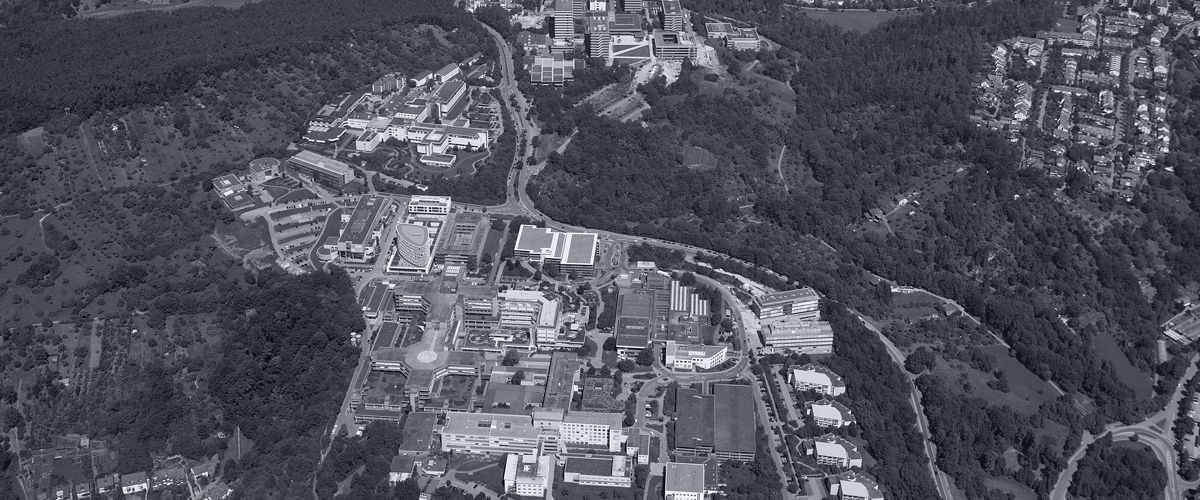 Luftaufnahme Kliniken Berg - Universitätskliniken Tübingen